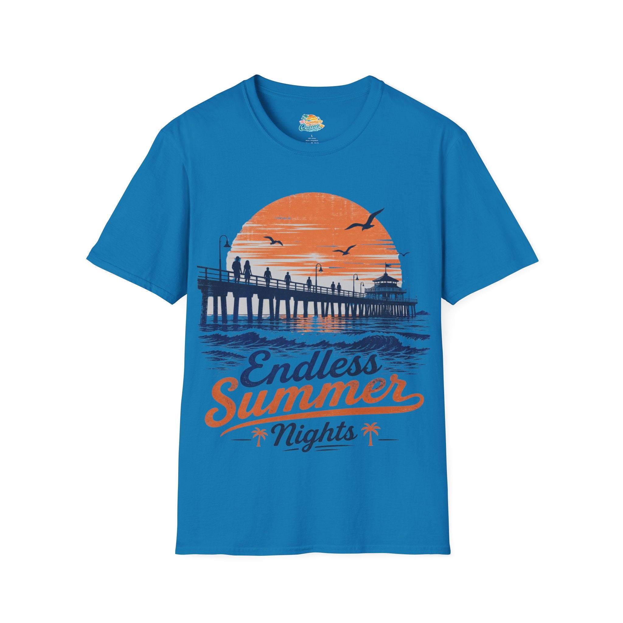 Endless Summer Nights T-Shirt — Vintage Pier Sunset Beach Tee