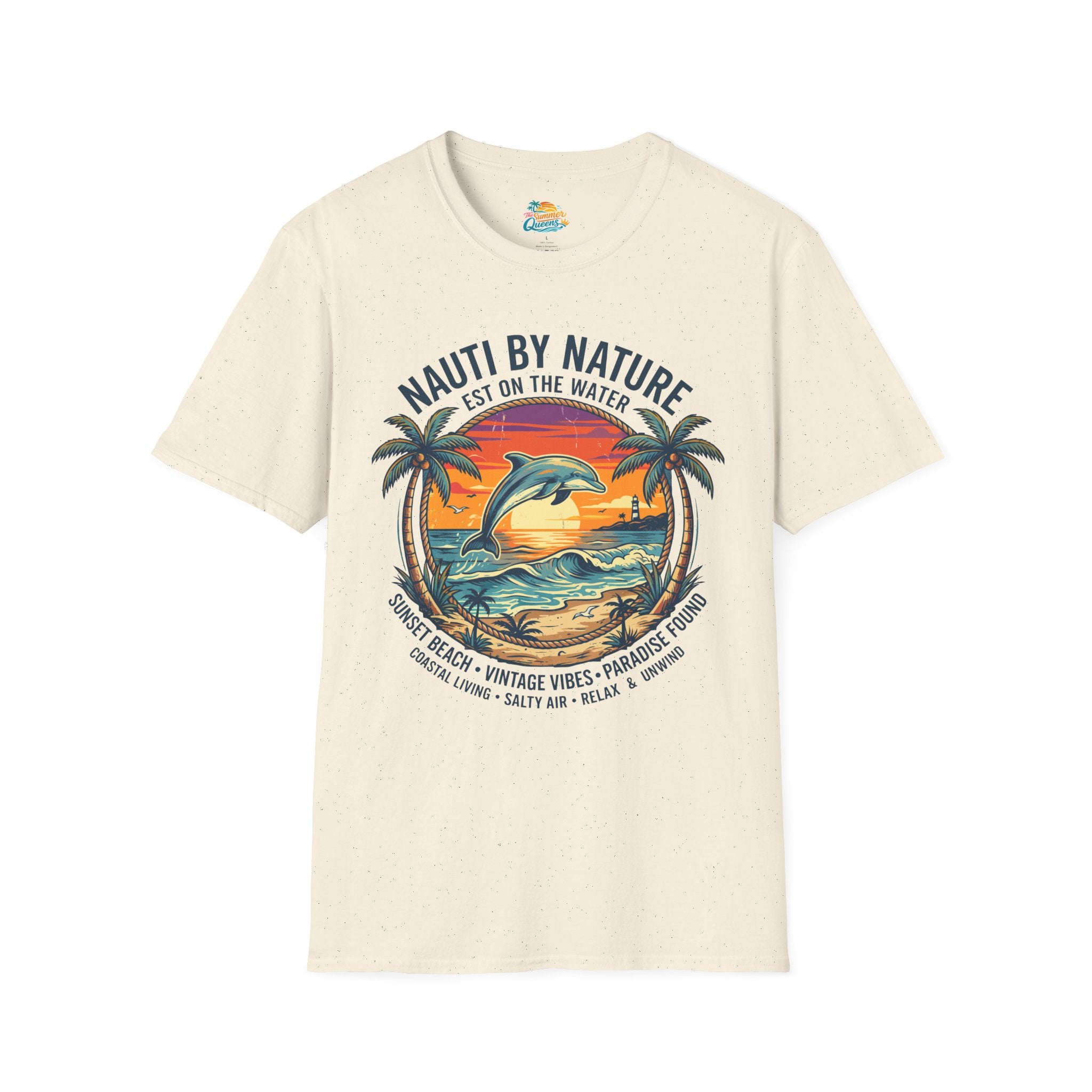 Nauti By Nature EST On The Water - Dolphin Sunset T-Shirt