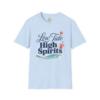 Low Tide, High Spirits Beach T-Shirt