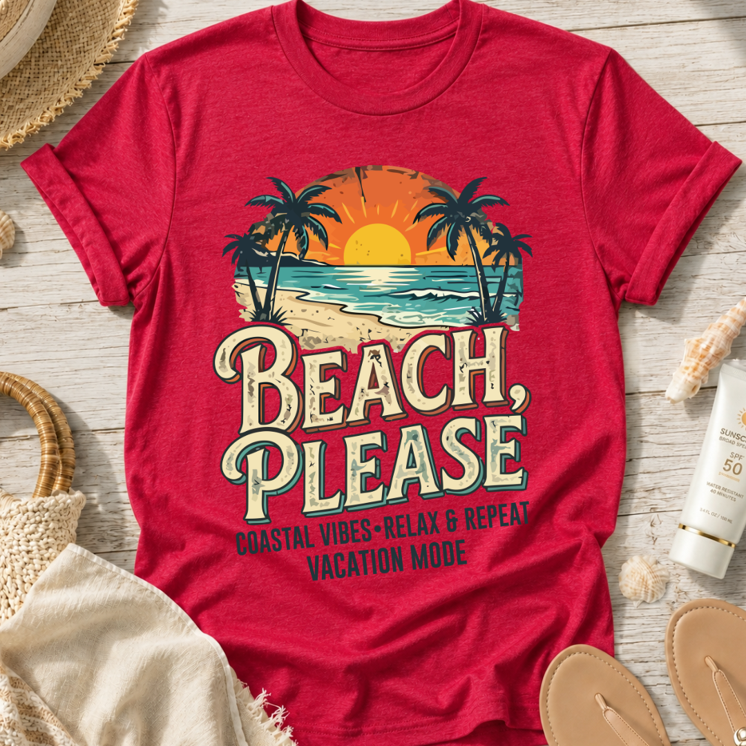 Beach Please Coastal T-Shirt