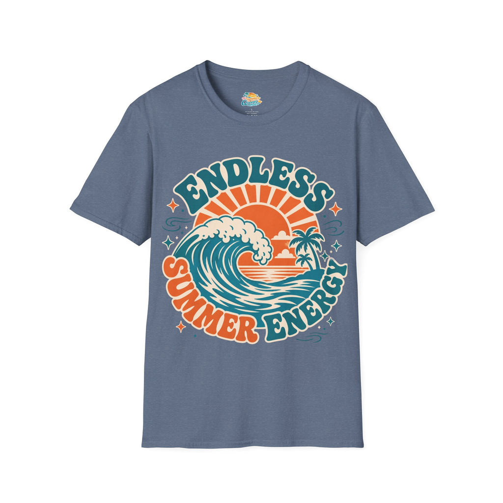 Endless Summer Energy T-Shirt — Retro Surf Wave Graphic Tee