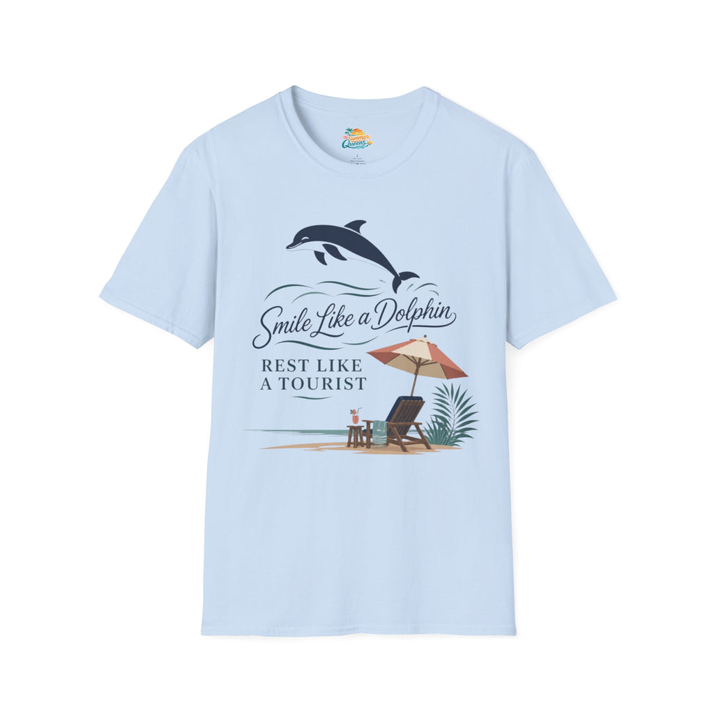 Smile Like a Dolphin Beach T-Shirt