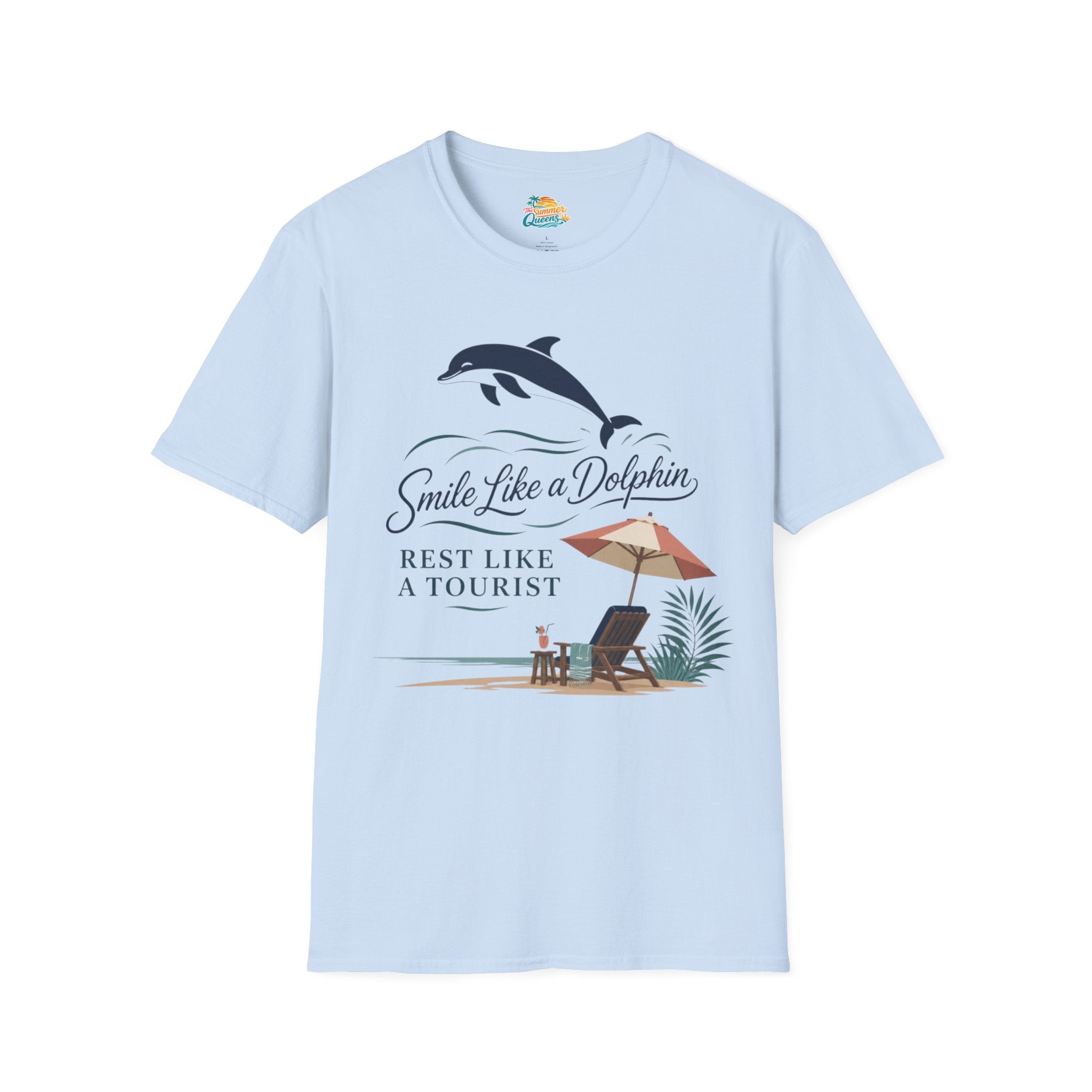 Smile Like a Dolphin Beach T-Shirt