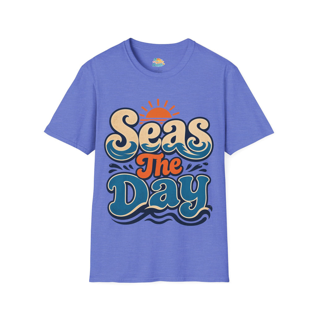 Seas The Day Graphic T-Shirt — Retro Beach Surf Tee