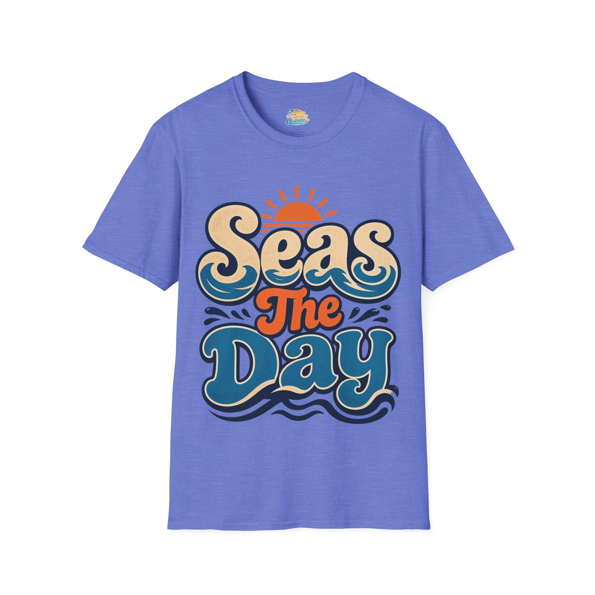 Seas The Day Graphic T-Shirt — Retro Beach Surf Tee