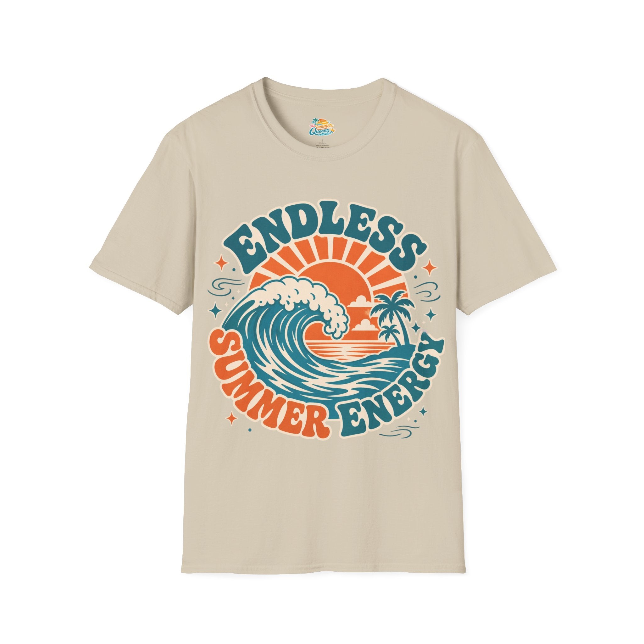 Endless Summer Energy T-Shirt — Retro Surf Wave Graphic Tee