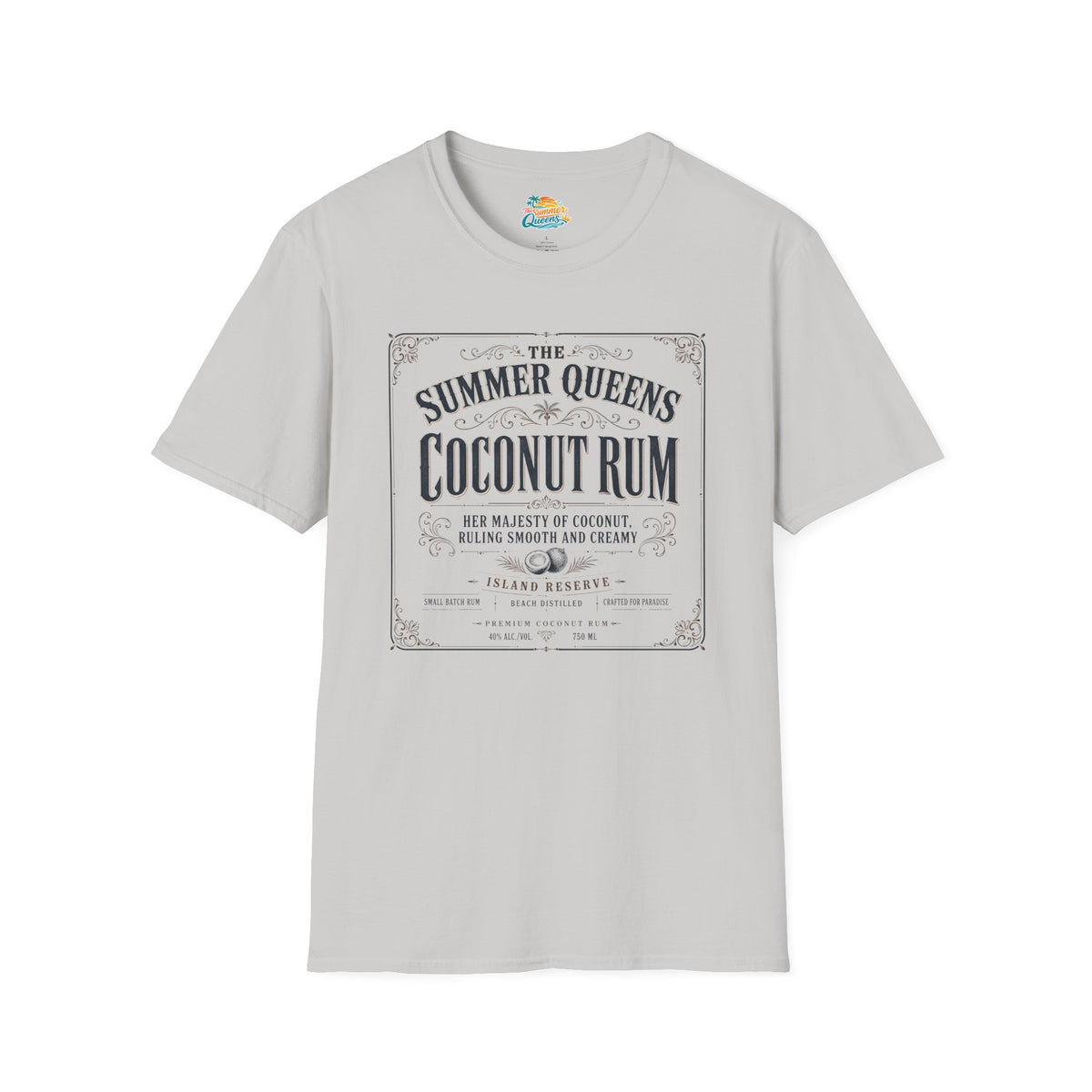 The Summer Queens Coconut Rum Label T-Shirt