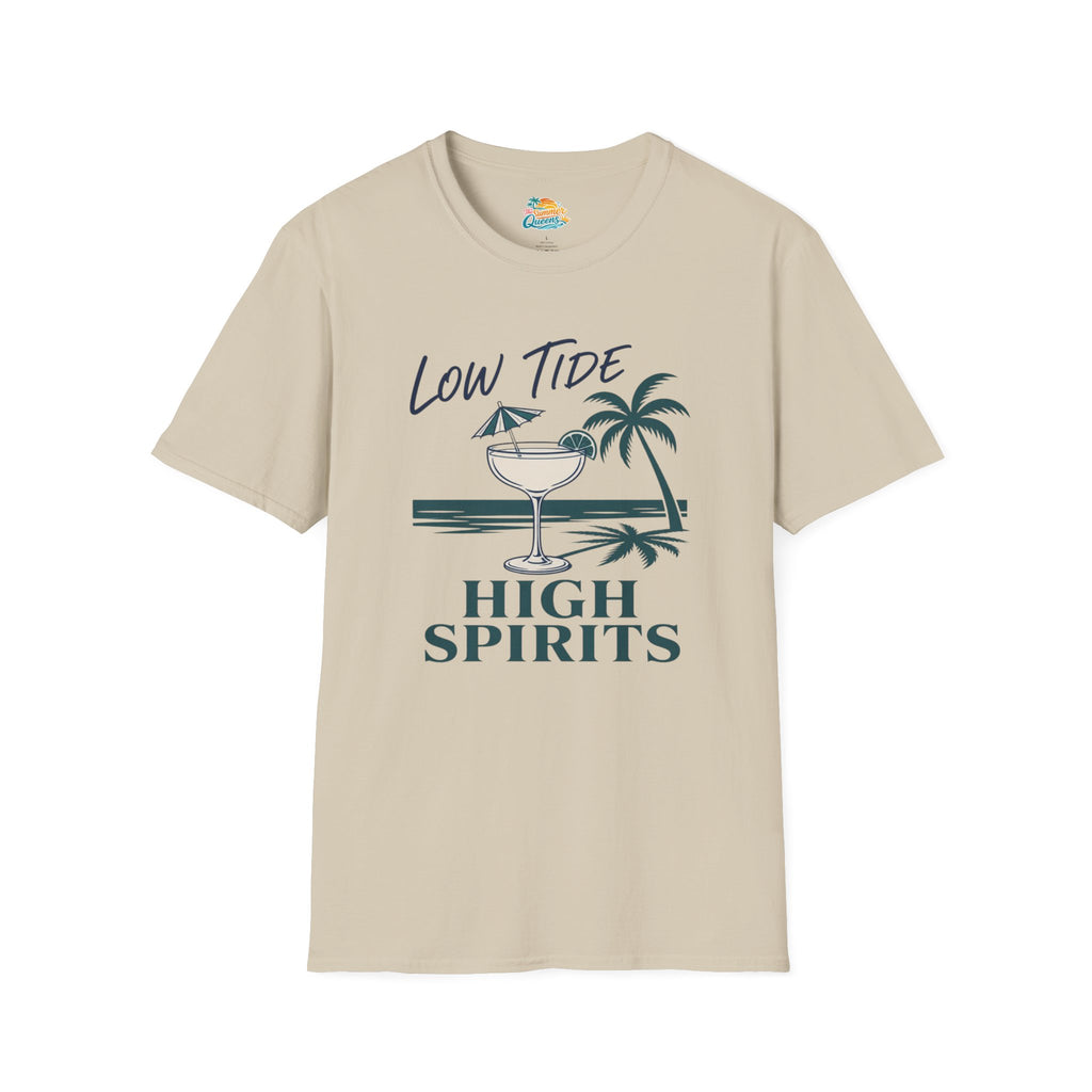 Low Tide High Spirits Cocktail T‑Shirt