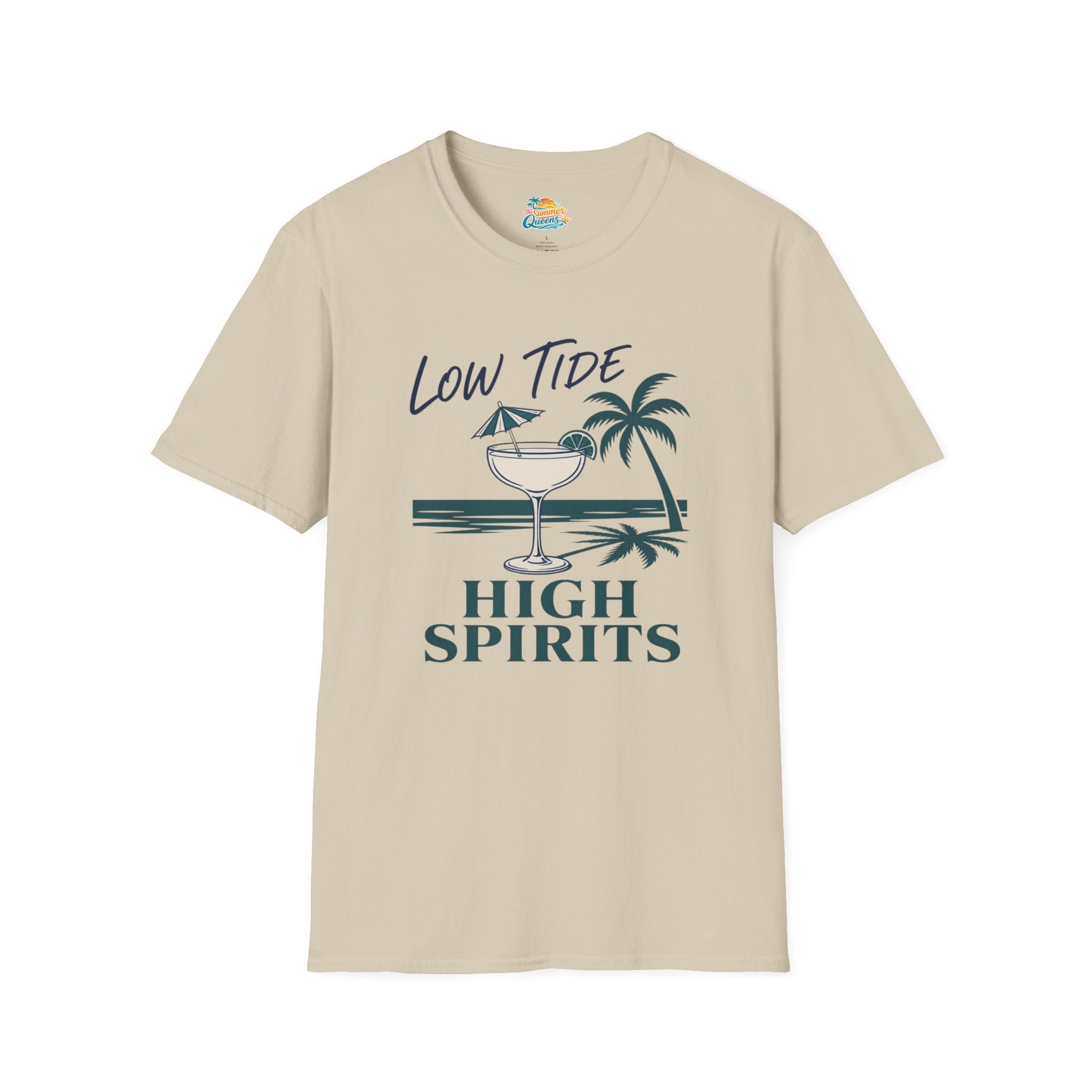 Low Tide High Spirits Cocktail T‑Shirt