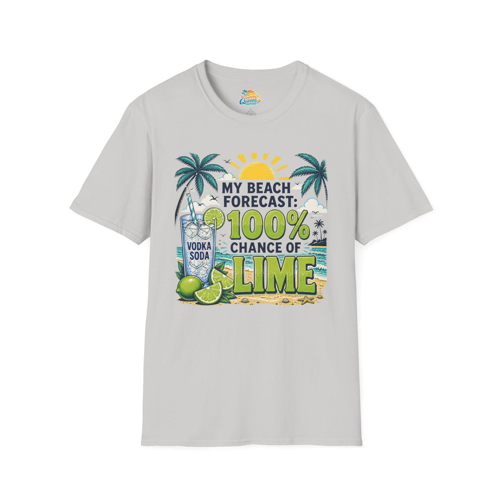My Beach Forecast: 100% Chance of Lime T-Shirt
