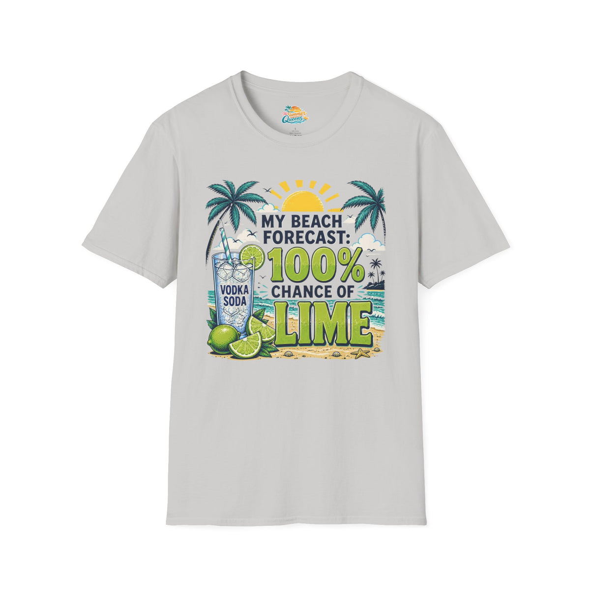 My Beach Forecast: 100% Chance of Lime T-Shirt