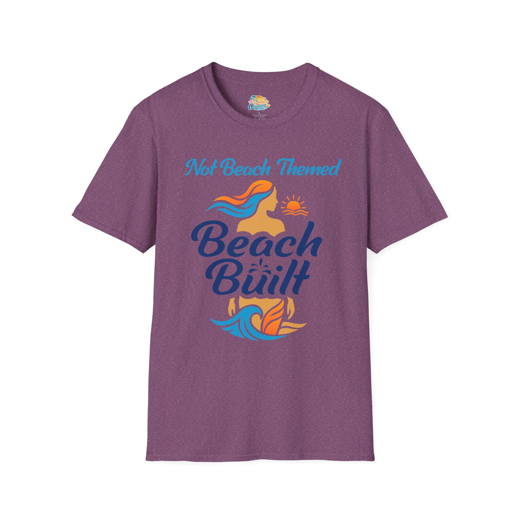 Not Beach Themed, Beach Built T-Shirt — Summer Graphic Tee