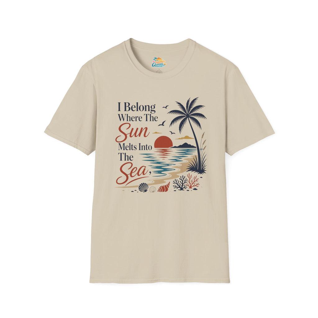 I Belong Where The Sun Melts Into The Sea T-Shirt