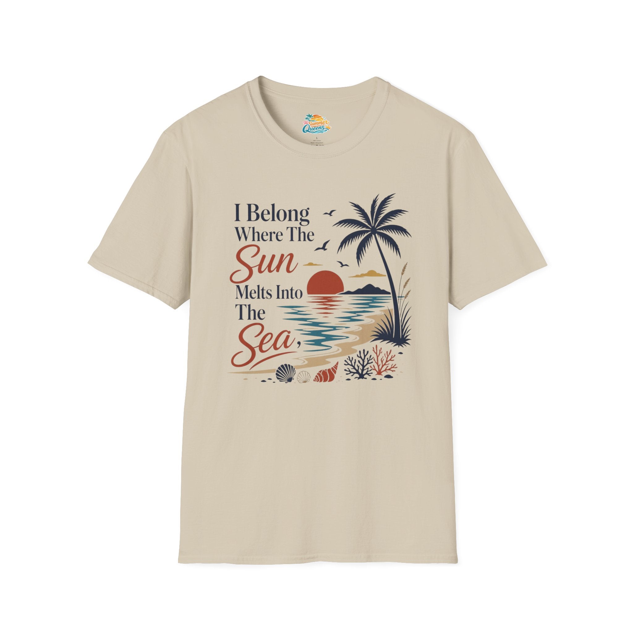 I Belong Where The Sun Melts Into The Sea T-Shirt