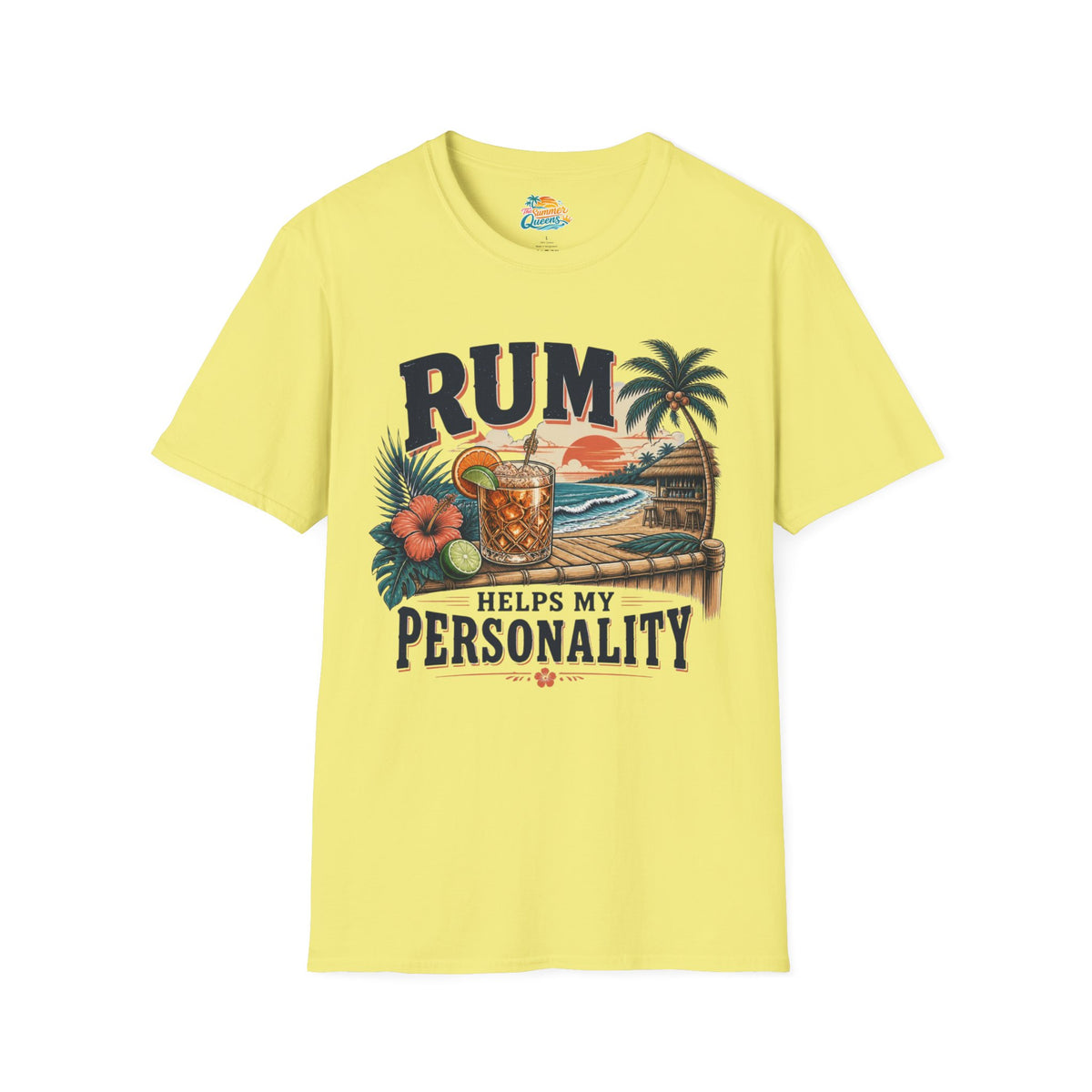 Rum Helps My Personality T-Shirt