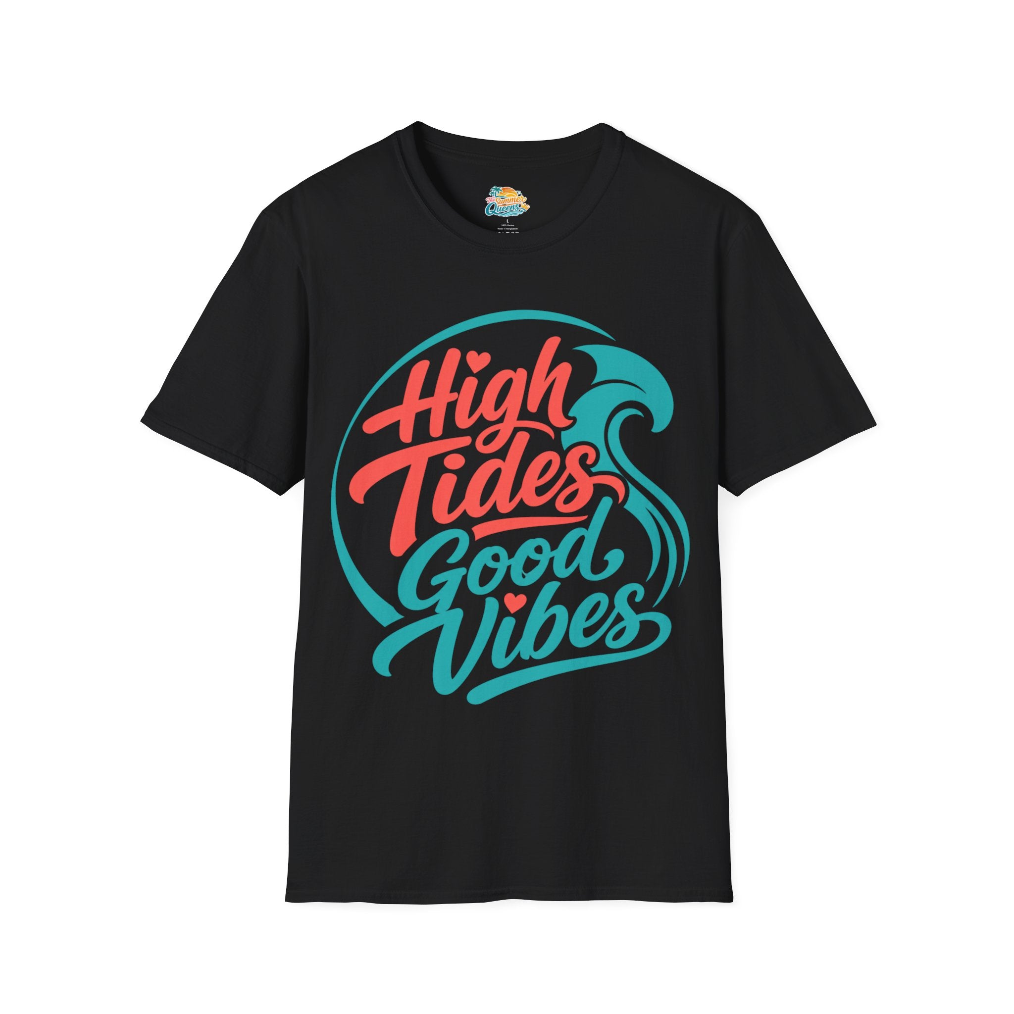 High Tides Good Vibes T-Shirt  -Beach Lifestyle Graphic Tee