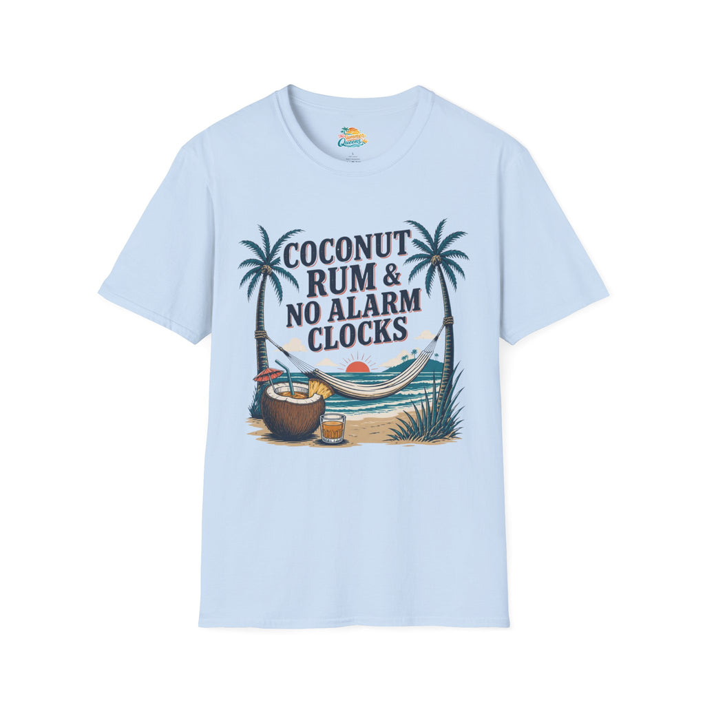 Coconut Rum & No Alarm Clocks T-Shirt
