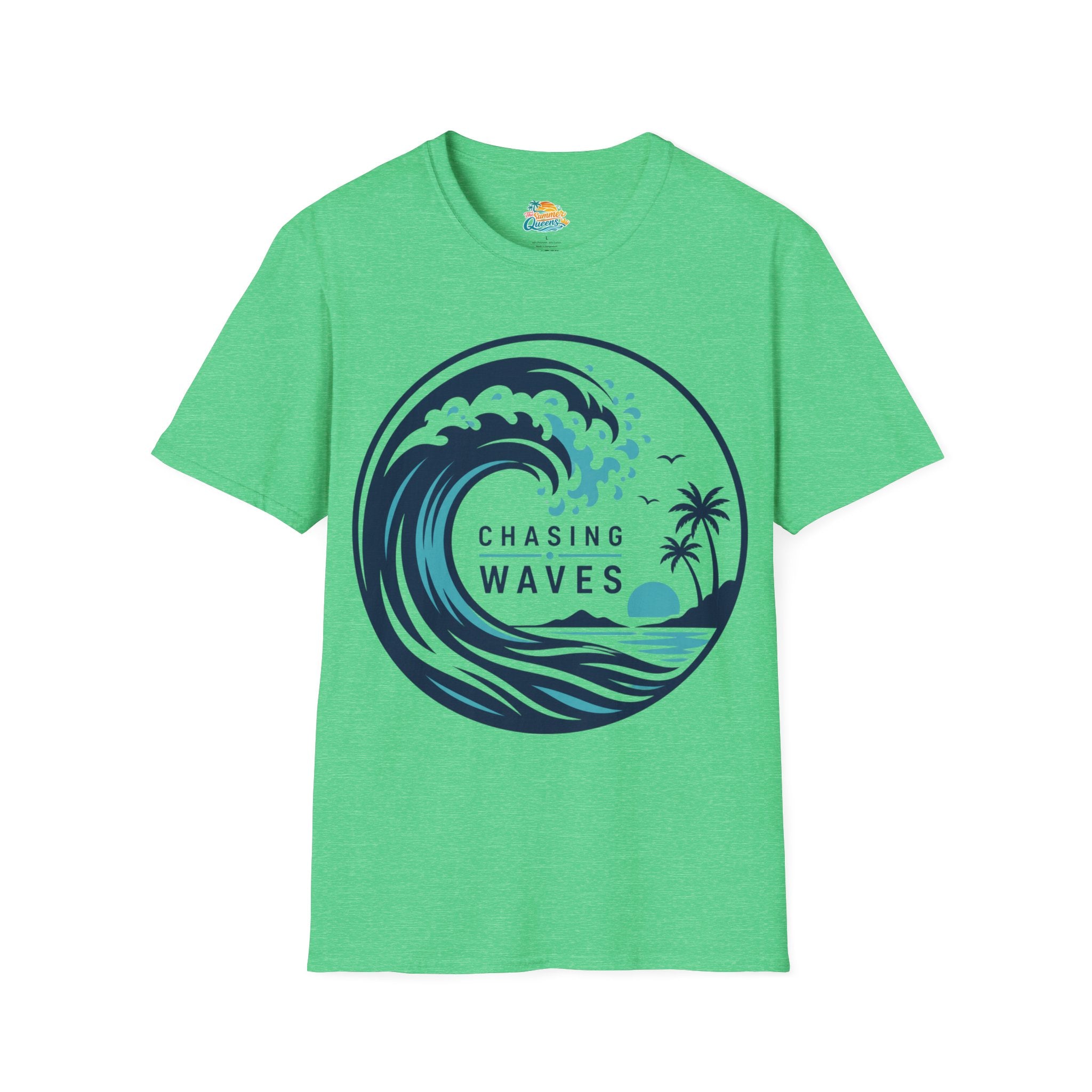 Chasing Waves Graphic T-Shirt — Surf Beach Wave Tee