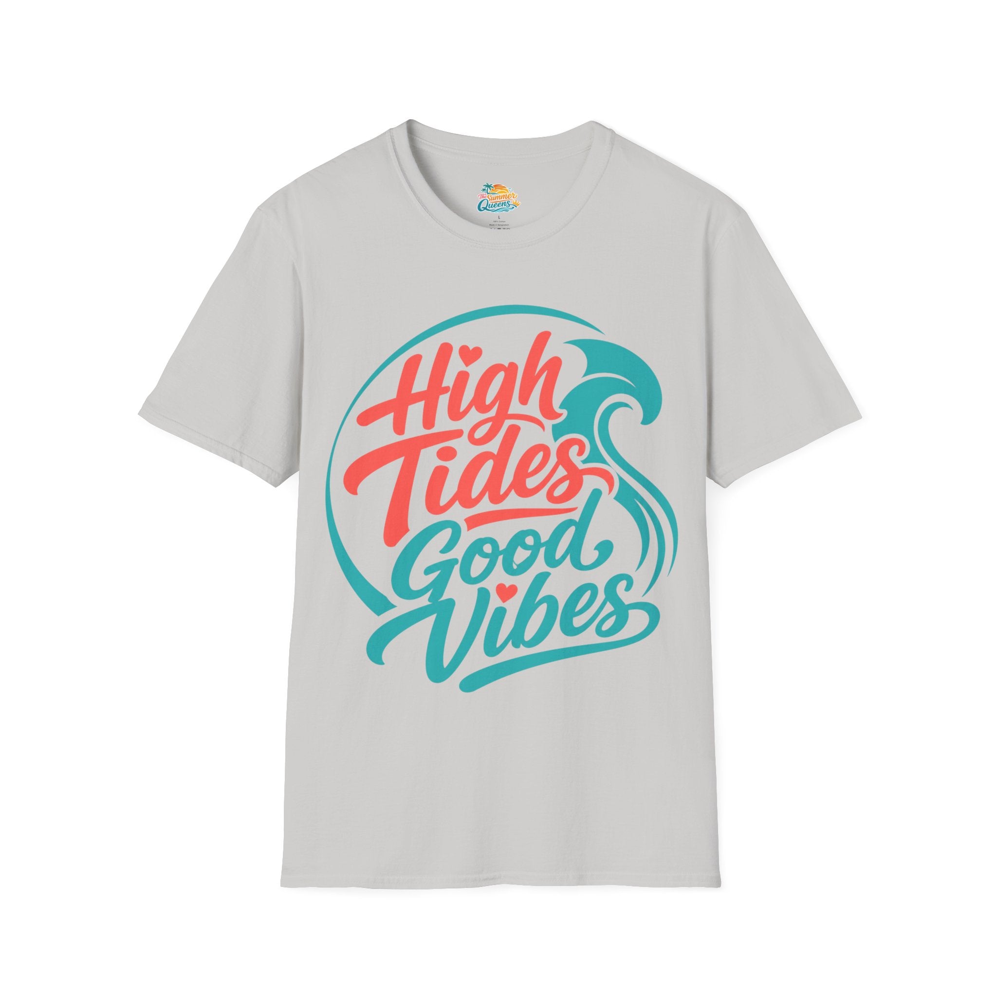 High Tides Good Vibes T-Shirt  -Beach Lifestyle Graphic Tee