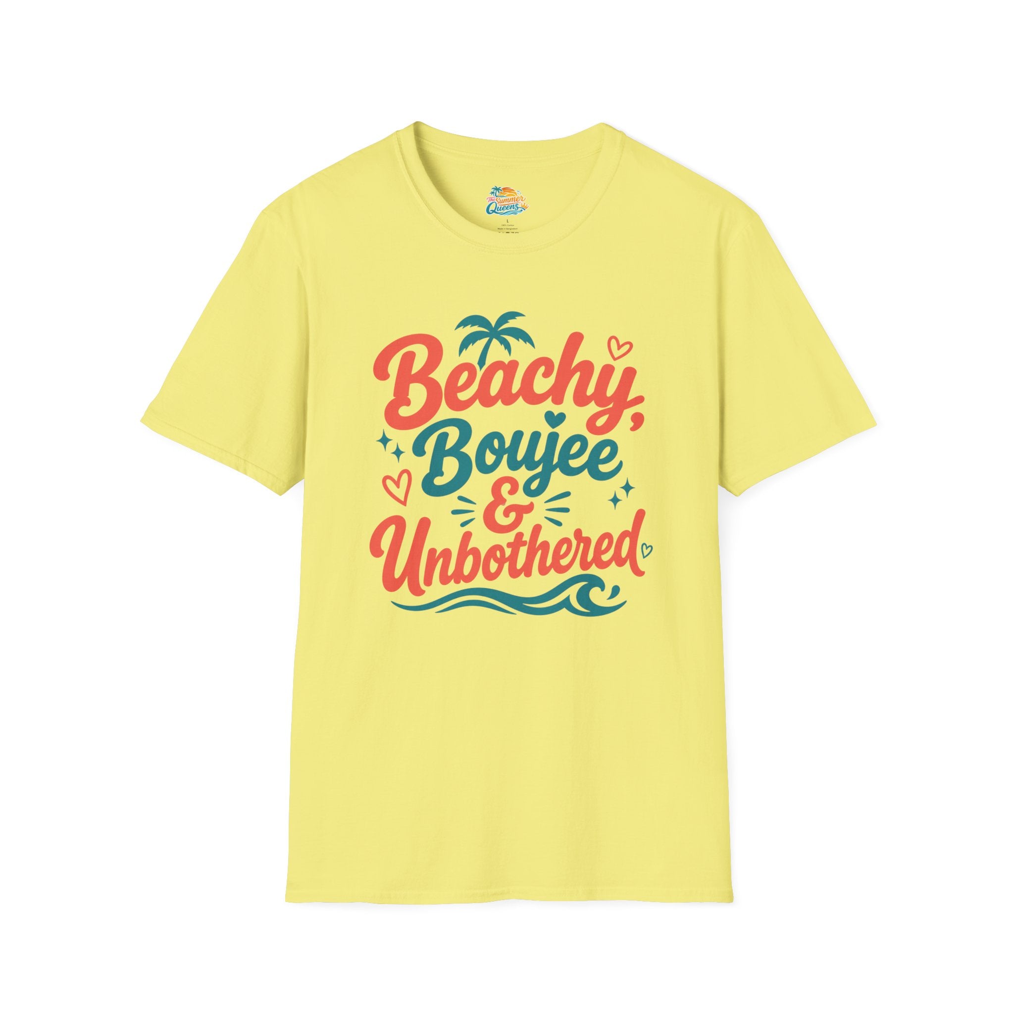 Beachy, Boujee & Unbothered T-Shirt — Tropical Summer Graphic Tee