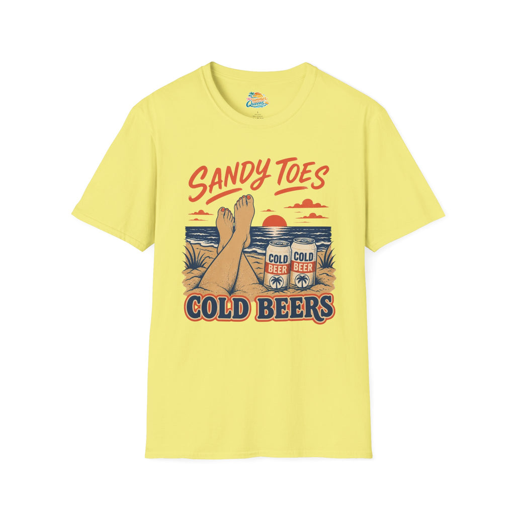 Sandy Toes Cold Beers T-Shirt