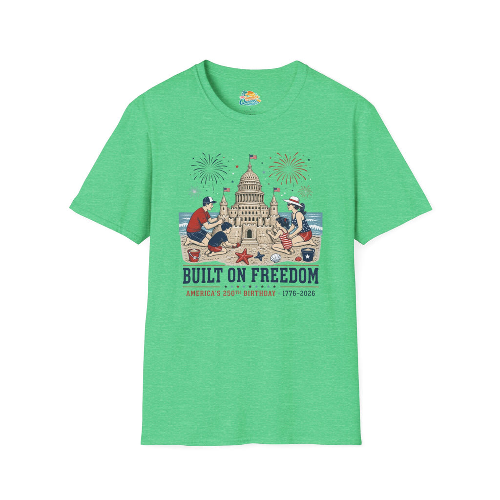 Built on Freedom Sandcastle T-Shirt