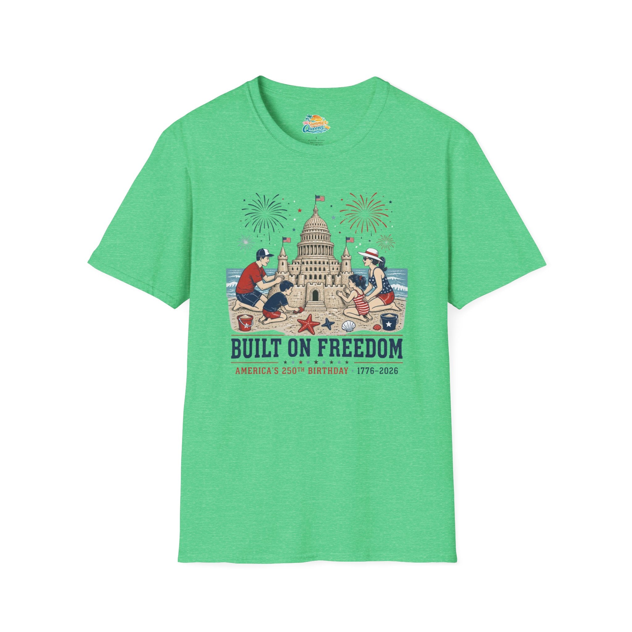 Built on Freedom Sandcastle T-Shirt