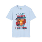 Salt Water Heals Everything T-Shirt - Sunset Palm Tree Beach Tee