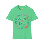 Seas The Day T-Shirt — Nautical Shell & Starfish Beach Tee