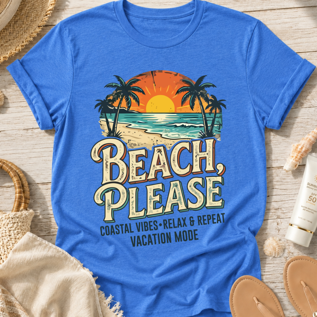 Beach Please Coastal T-Shirt