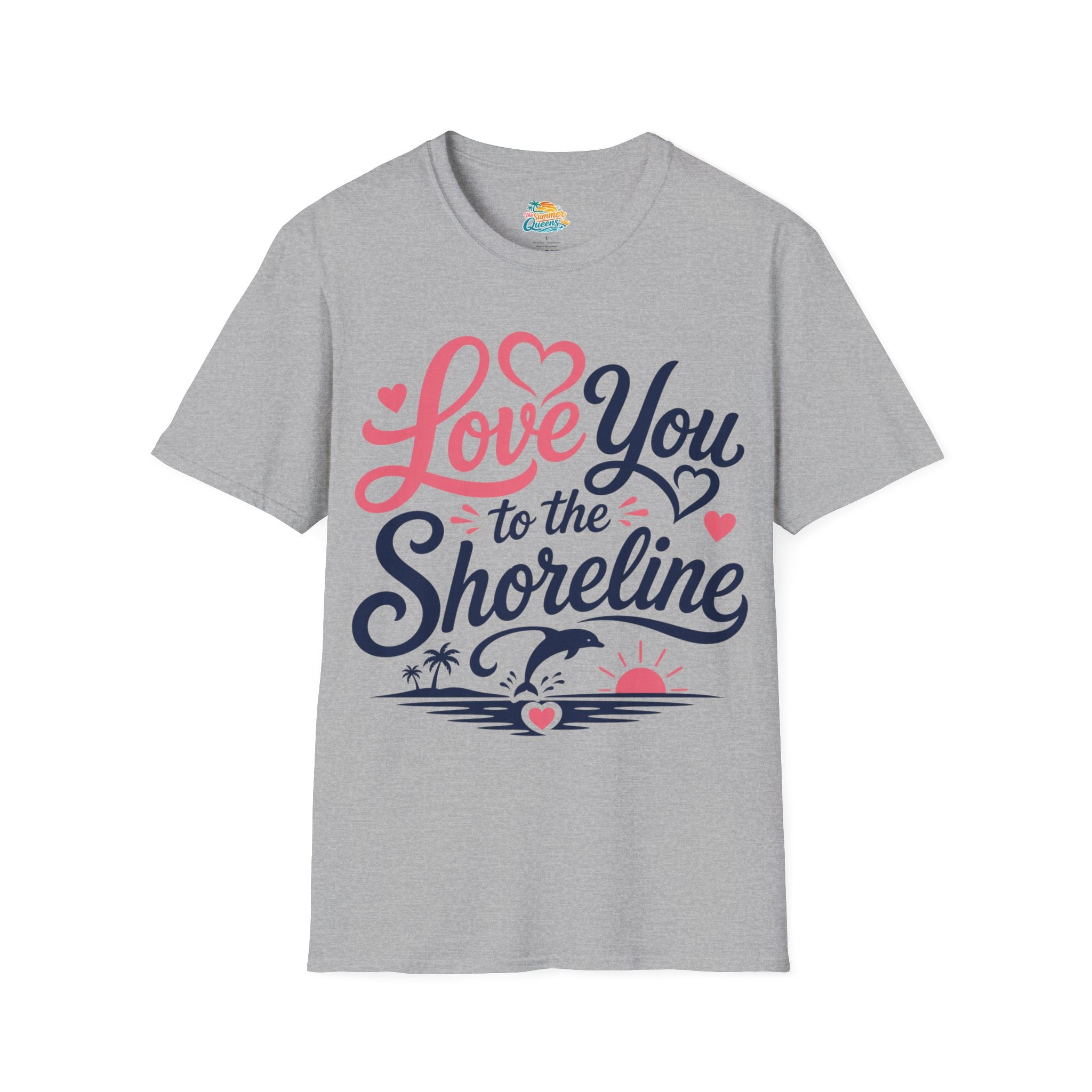 Love You to the Shoreline T-Shirt – Romantic Beach Couple Tee