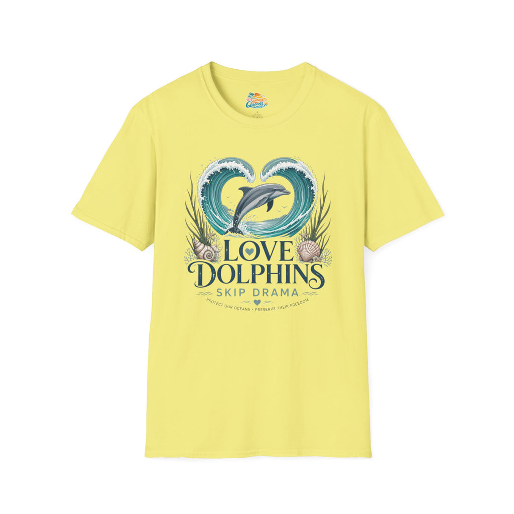 Love Dolphins Skip Dram T-Shirt