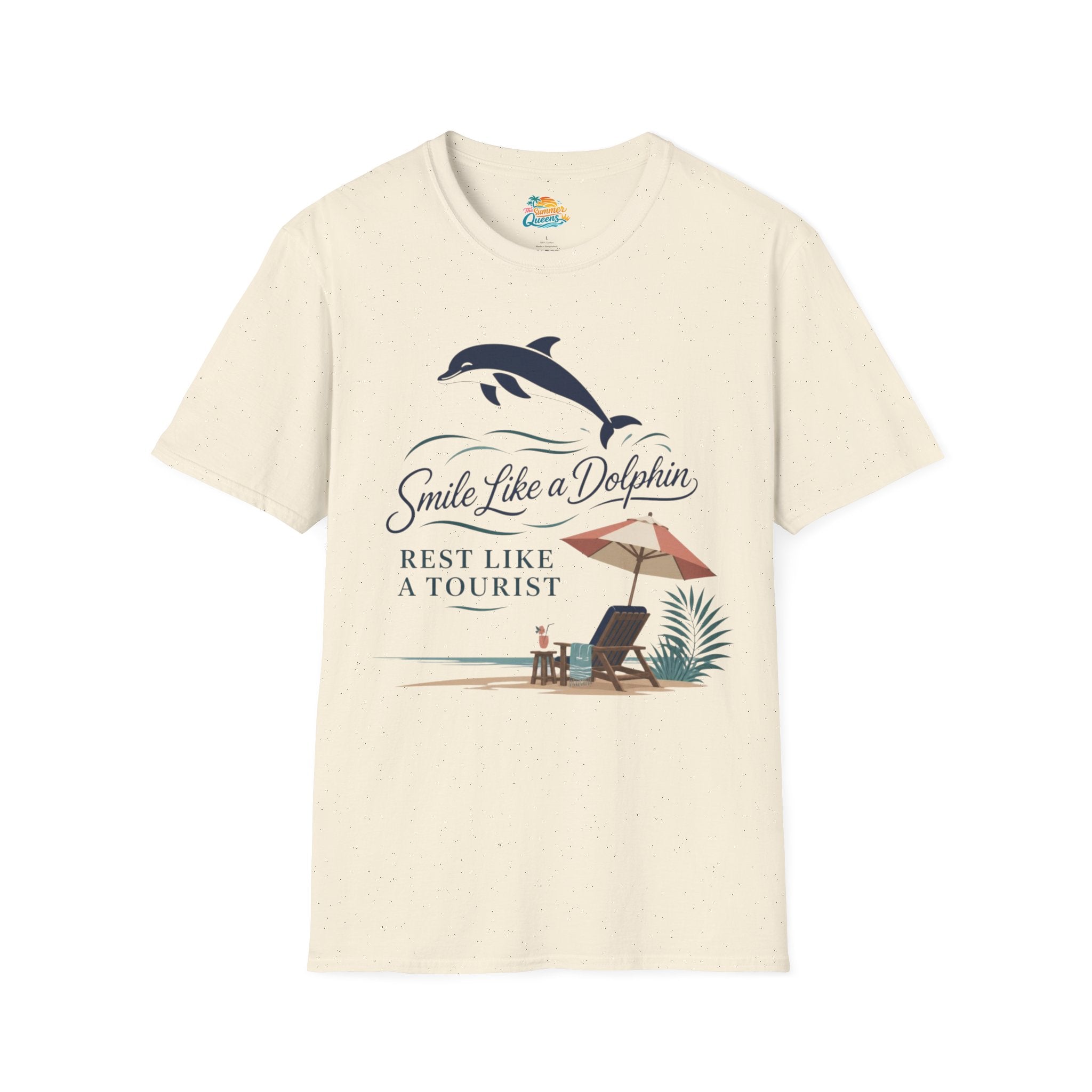 Smile Like a Dolphin Beach T-Shirt