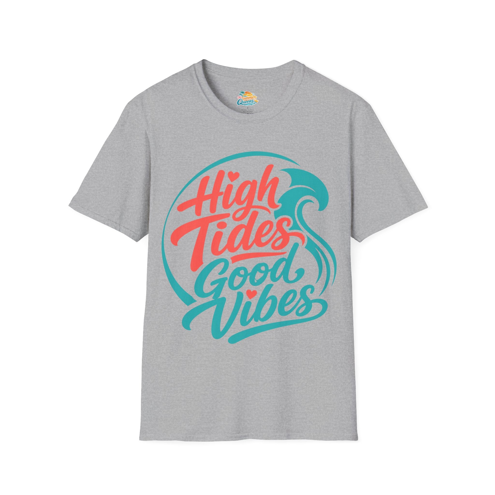 High Tides Good Vibes T-Shirt  -Beach Lifestyle Graphic Tee