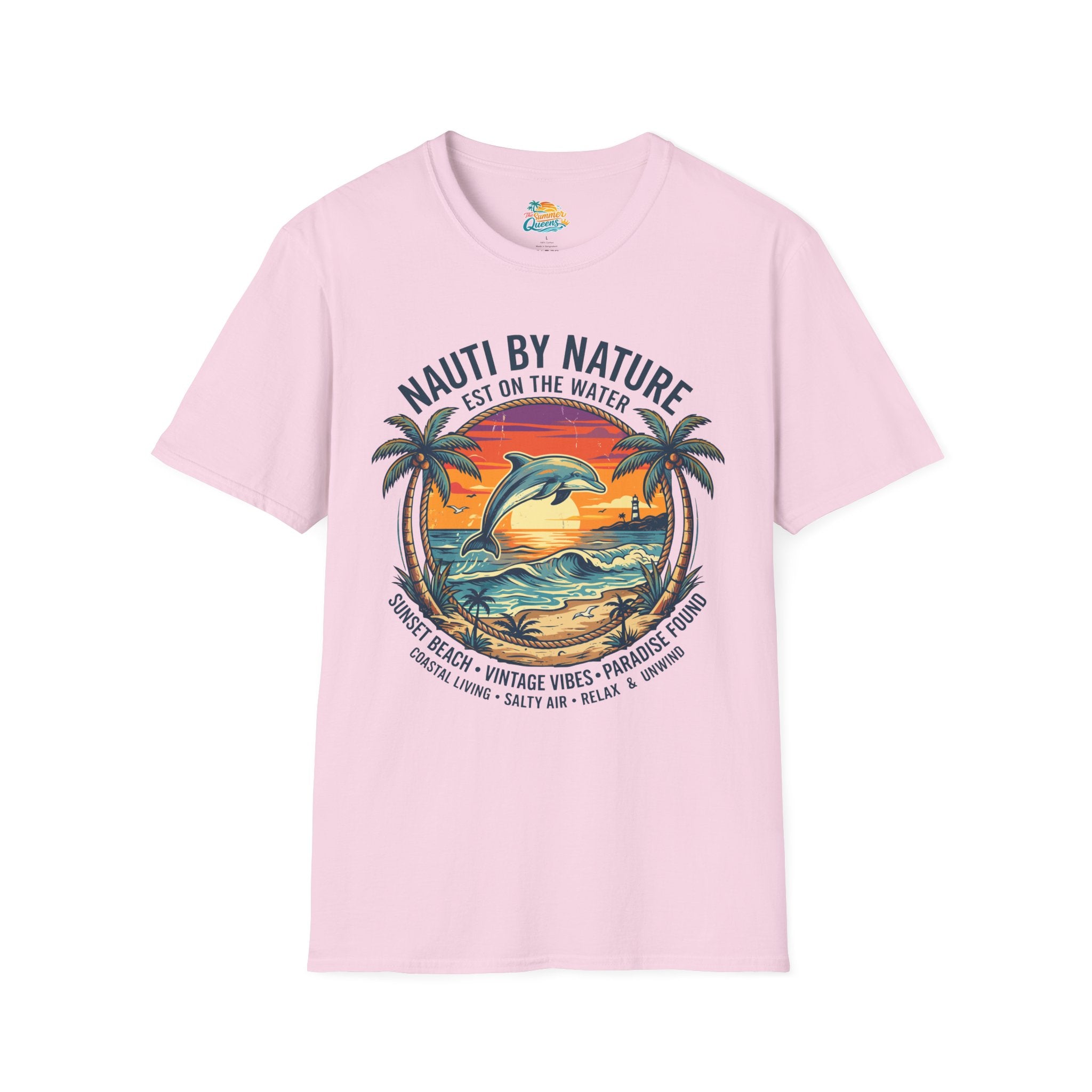 Nauti By Nature EST On The Water - Dolphin Sunset T-Shirt