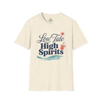 Low Tide, High Spirits Beach T-Shirt