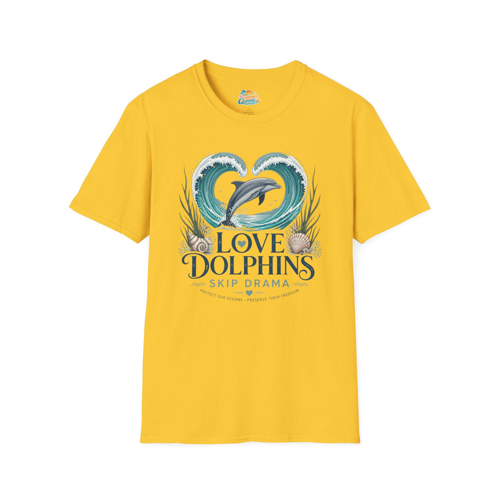 Love Dolphins Skip Dram T-Shirt