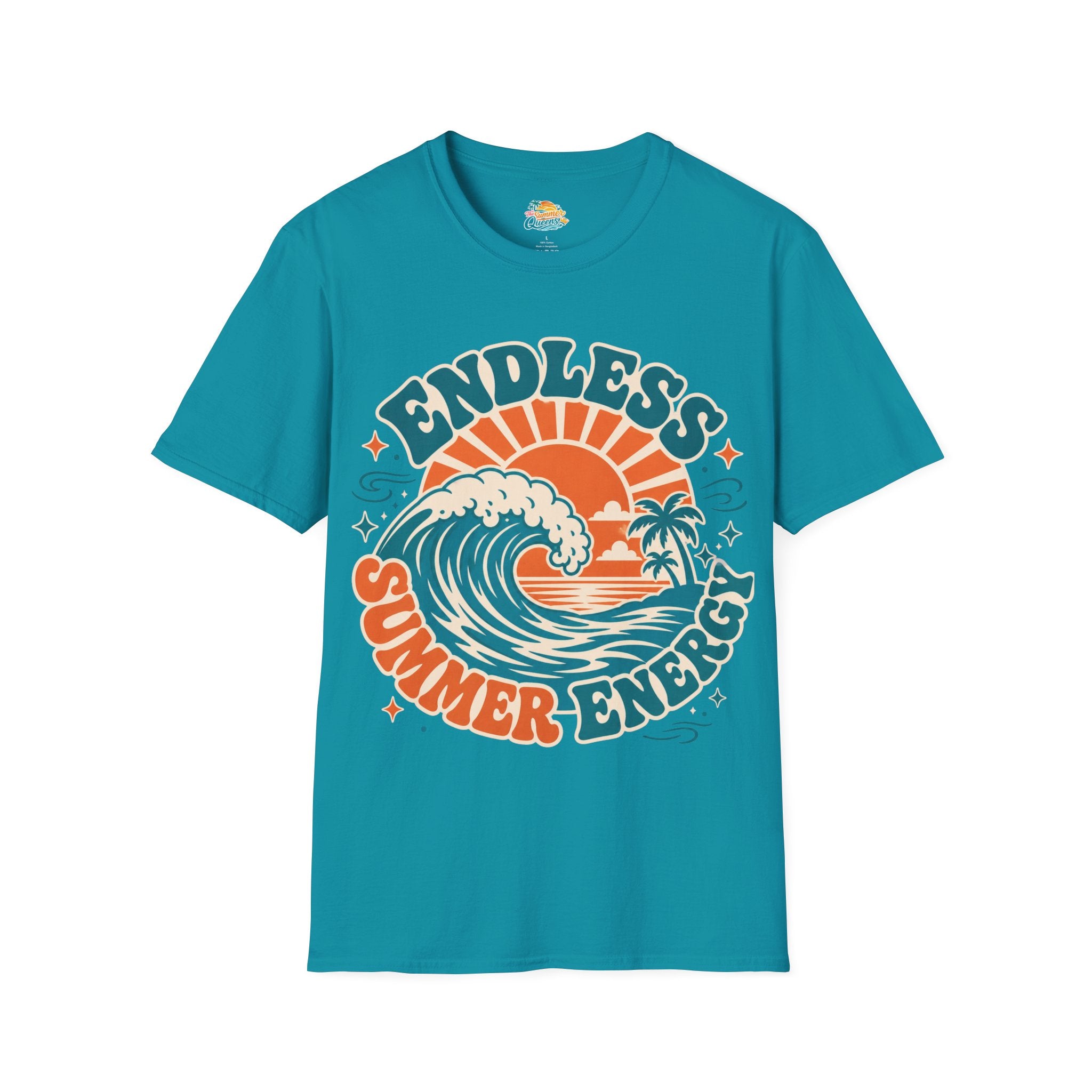 Endless Summer Energy T-Shirt — Retro Surf Wave Graphic Tee