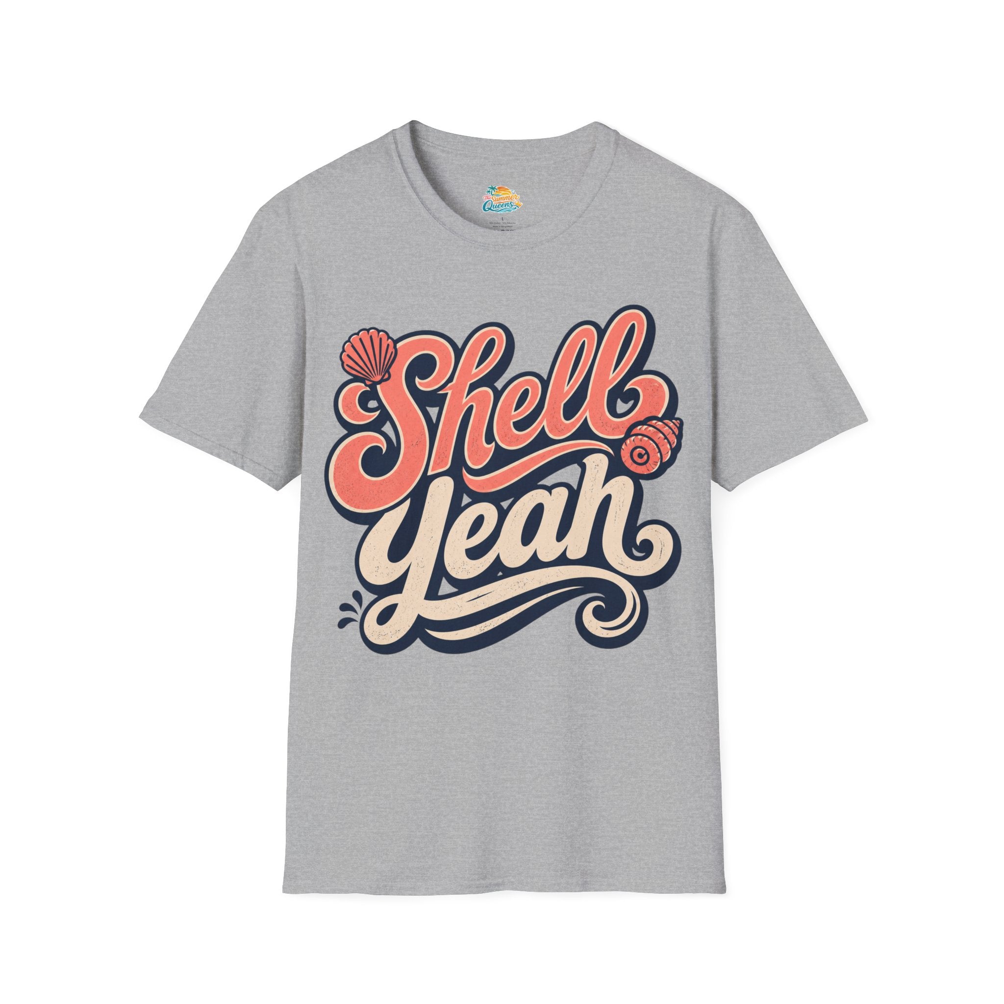Shell Yeah T-Shirt — Retro Beachy Seashell Graphic Tee