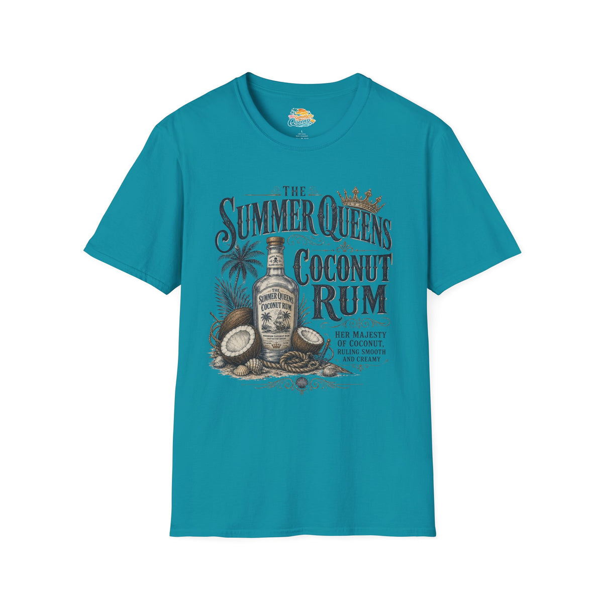 The Summer Queens Coconut Rum Bottle T-Shirt