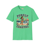 Purely Coastal Queen T‑Shirt — Vintage Beach Swim Graphic