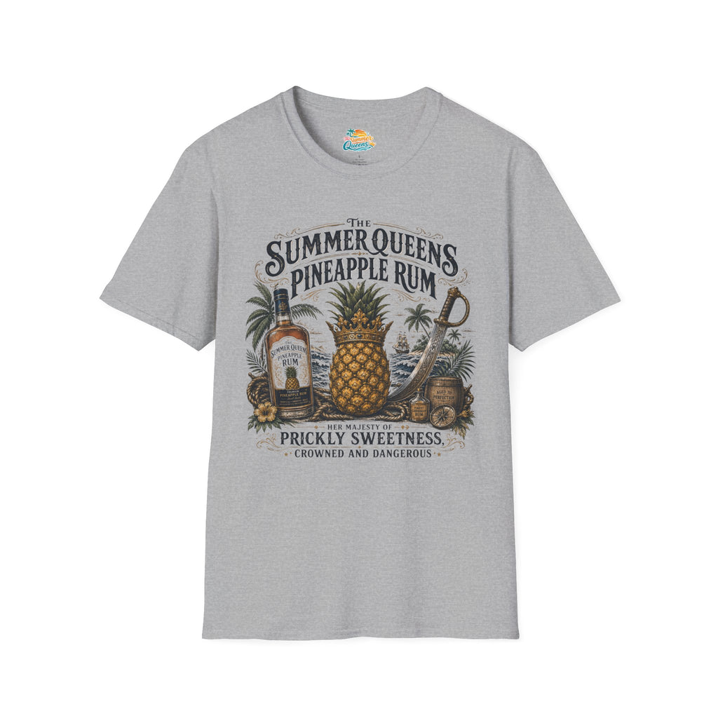 The Summer Queens Pineapple Rum Bottle T-Shirt