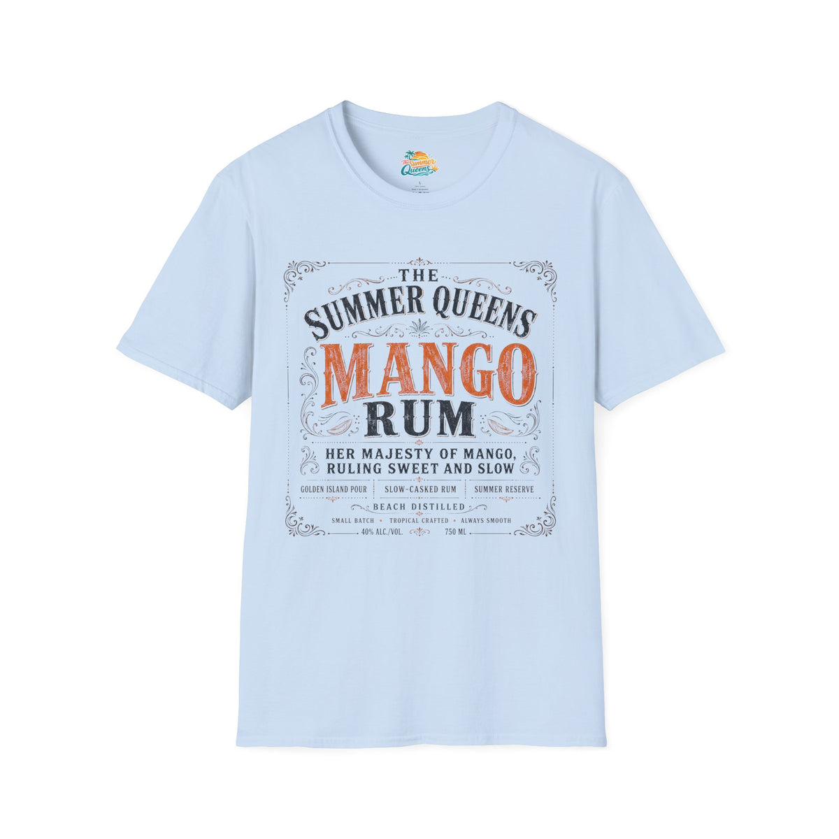 The Summer Queens Mango Rum Label T-Shirt