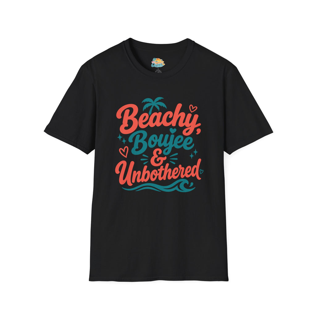 Beachy, Boujee & Unbothered T-Shirt — Tropical Summer Graphic Tee