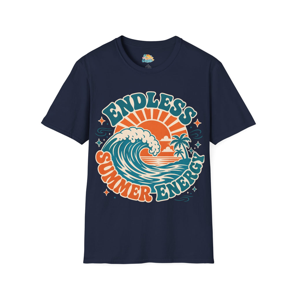 Endless Summer Energy T-Shirt — Retro Surf Wave Graphic Tee