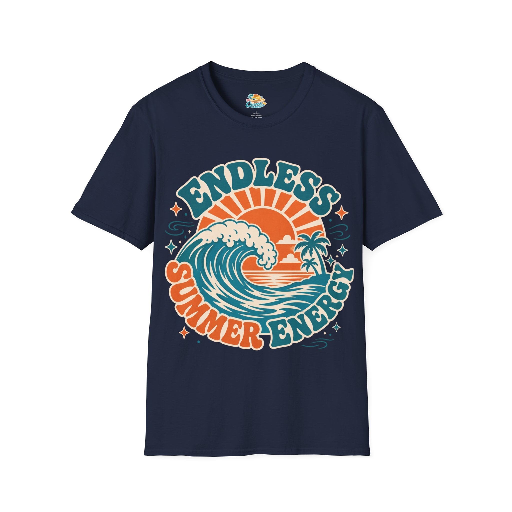 Endless Summer Energy T-Shirt — Retro Surf Wave Graphic Tee