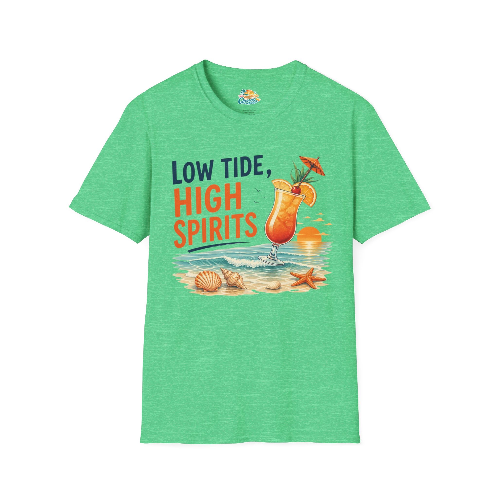 Low Tide, High Spirits Cocktail T-Shirt