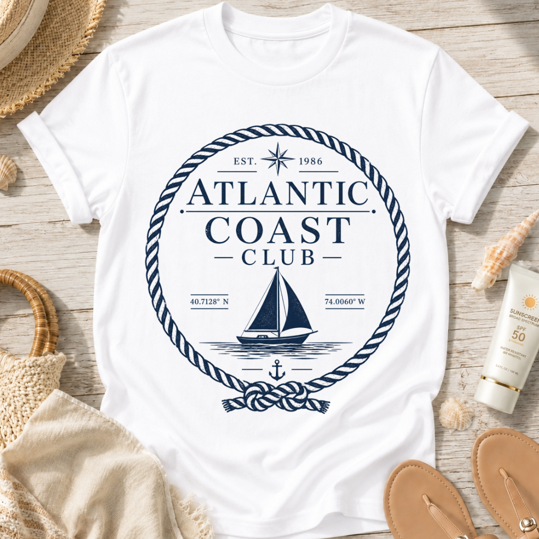 Atlantic Coast Club Sailboat T-Shirt