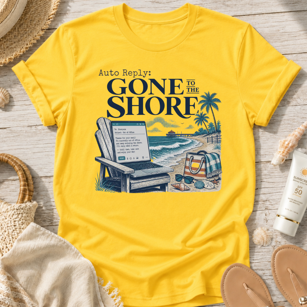 Auto Reply: Gone to the Shore T-Shirt