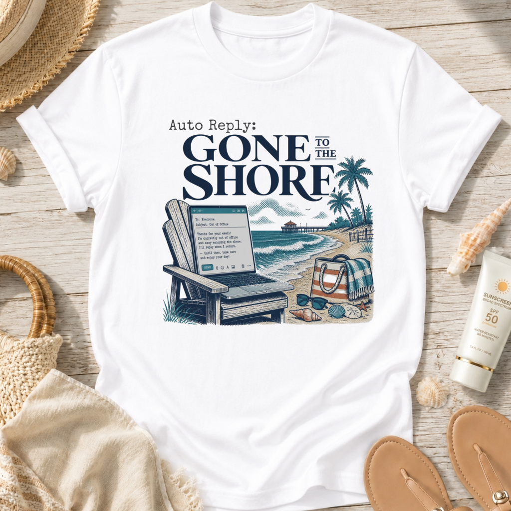 Auto Reply: Gone to the Shore T-Shirt